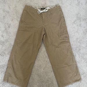 Eddie Bauer corduroy wide leg Capri